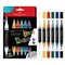 Faber-Castell Black Ed. Shake & Paint Acrylic Markers 6/Pkg-Classic Colors